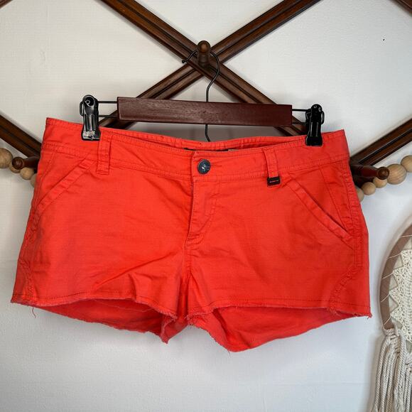 Fox Racing Red Micro Cut Off Shorts - Picture 1 of 3